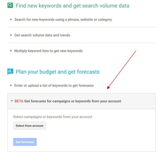 Google Adiciona Dados de Previsão e Tendência para Palavras-Chave no Keyword Planner